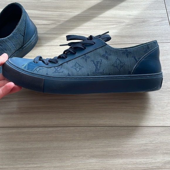 Louis Vuitton Denim Sneakers 7.5 Men’s - Picture 2 of 5